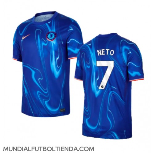 Camiseta Chelsea Pedro Neto #7 Primera Equipación Replica 2024-25 mangas cortas